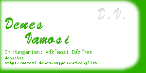 denes vamosi business card